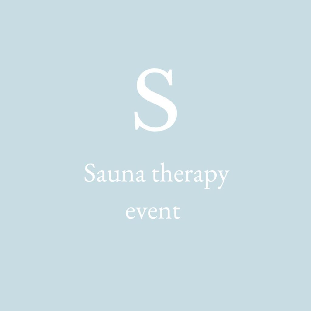 Sauna therapy event