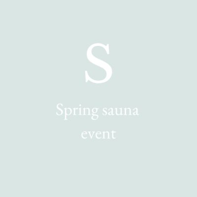 Sprin sauna event